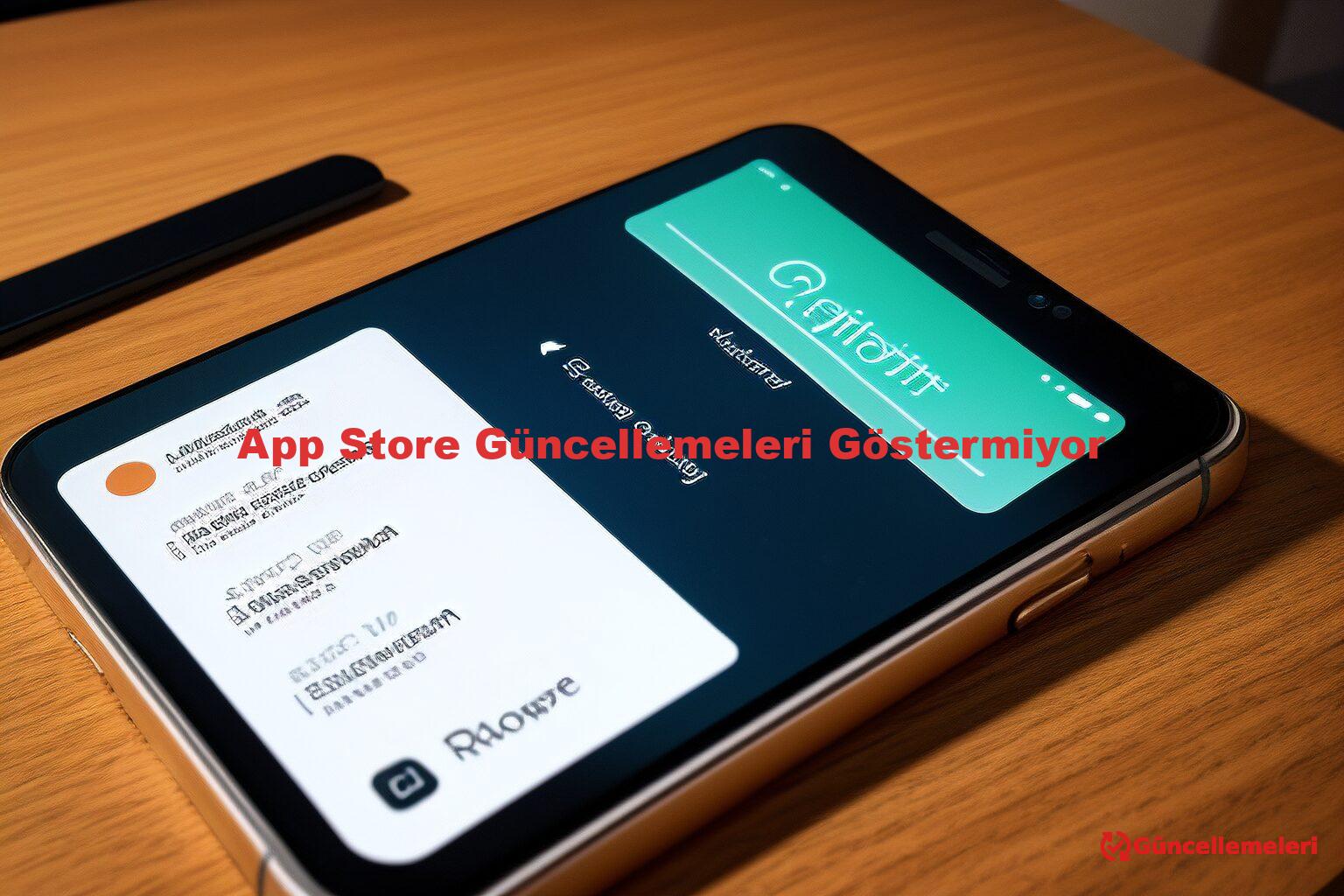App Store Güncellemeleri Göstermiyor