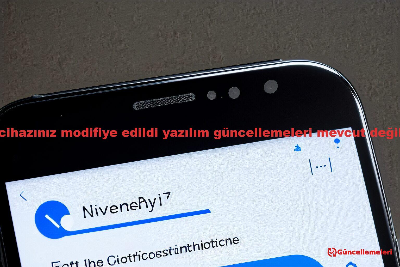 cihazınız modifiye edildi yazılım güncellemeleri mevcut değil