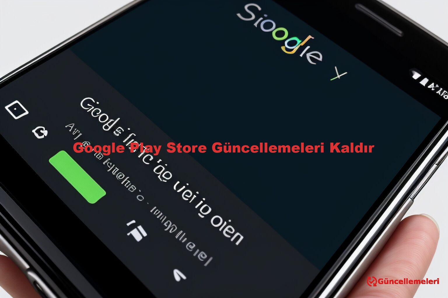Google Play Store Güncellemeleri Kaldır