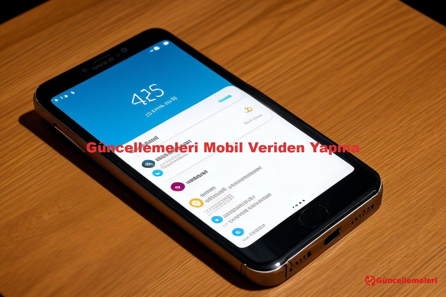 Güncellemeleri Mobil Veriden Yapma