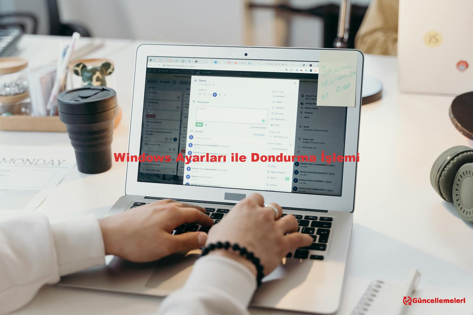 Windows Ayarları ile Dondurma İşlemi