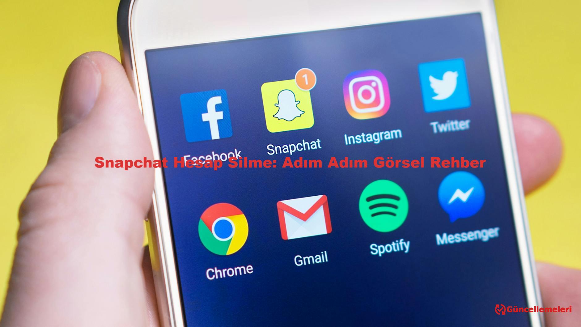 Snapchat Hesap Silme: Adım Adım Görsel Rehber