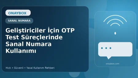 Geliştiriciler İçin OTP Test Süreçlerinde Sanal Numara Kullanımı